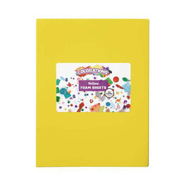 Colorationen - Schaumstoffplatten gelb, 10 Stk.