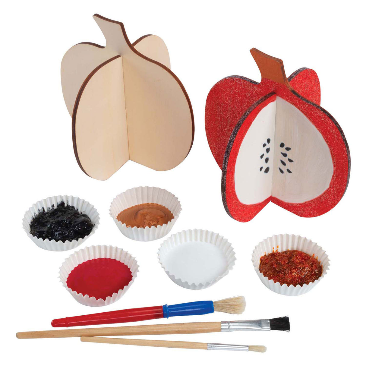 Colorations – Bauen Sie Ihren eigenen 3D-Holzkürbis, 6 Teile.