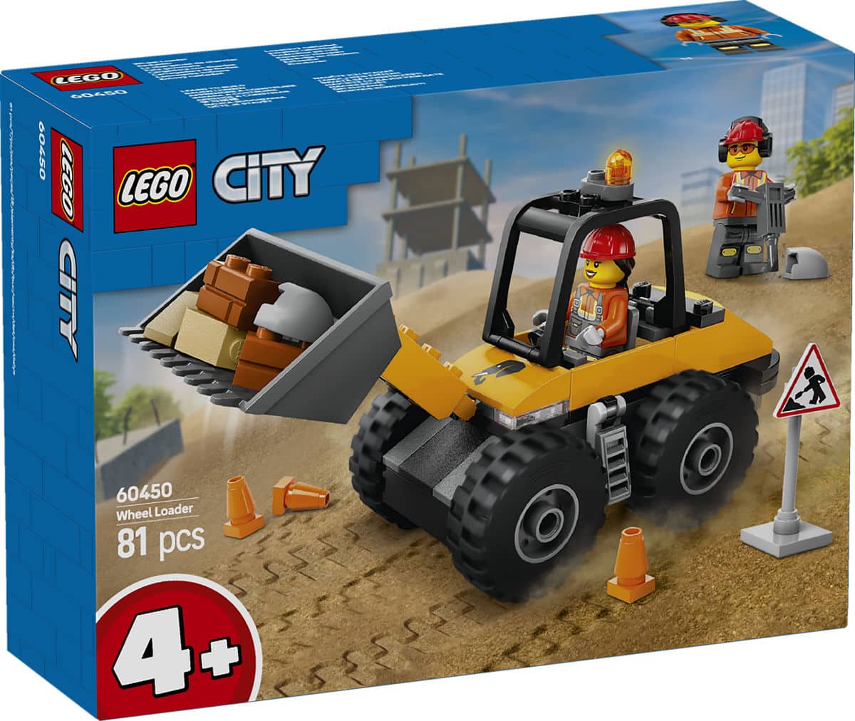 Lego City Gelber Bulldozer-Bagger – 60450