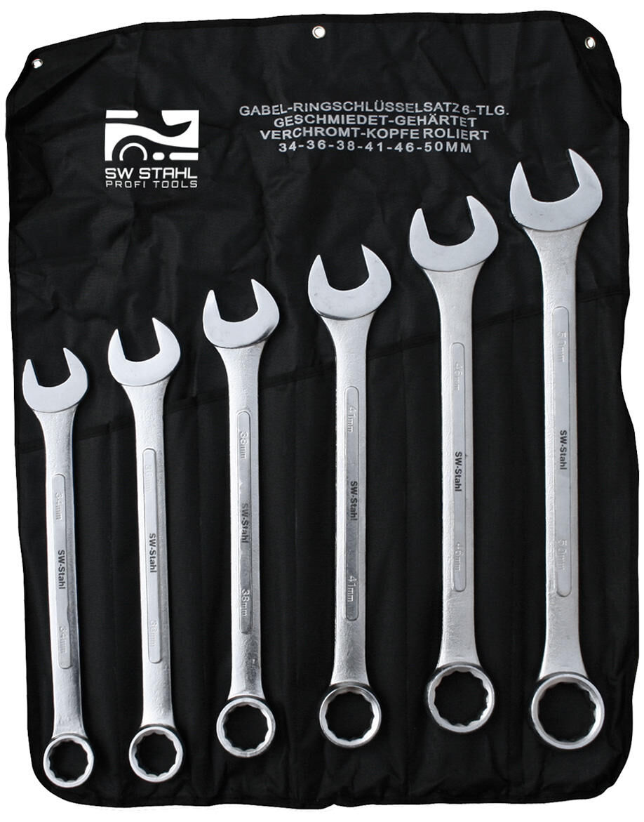 SW Stahl SW-Stahl Ringschlüsselsatz 00927l Jumbo-Gabelringsatz SW 34 SW 36 SW 38