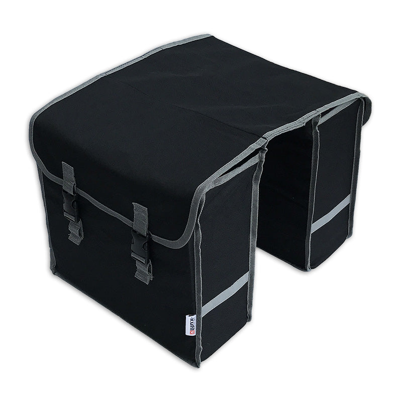 Lynx Doppelte Fahrradtasche Polyester 32L schwarz grau