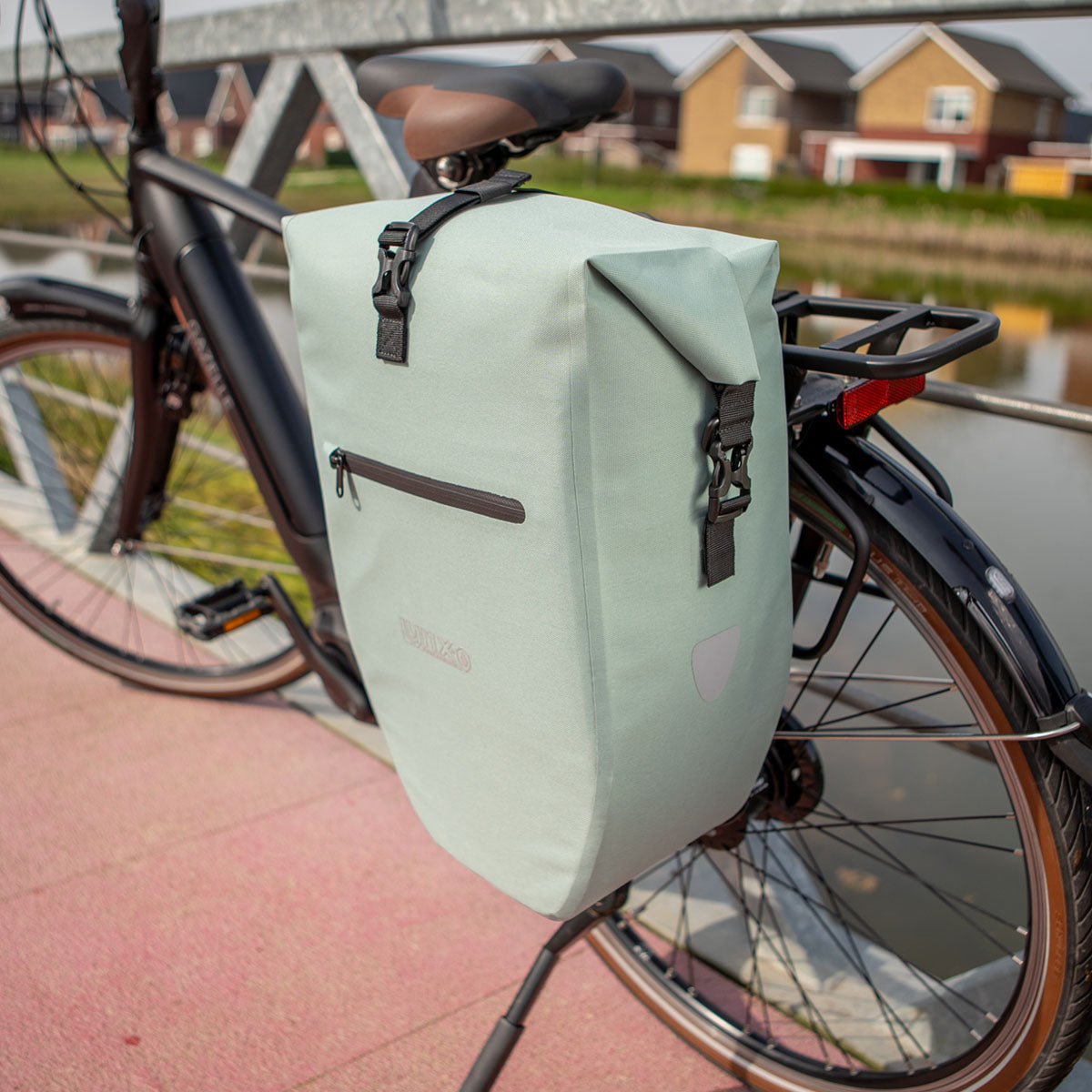 Lynx Fahrradtasche Single TPU 28L mintgrün wasserdicht E-Bike Hayes
