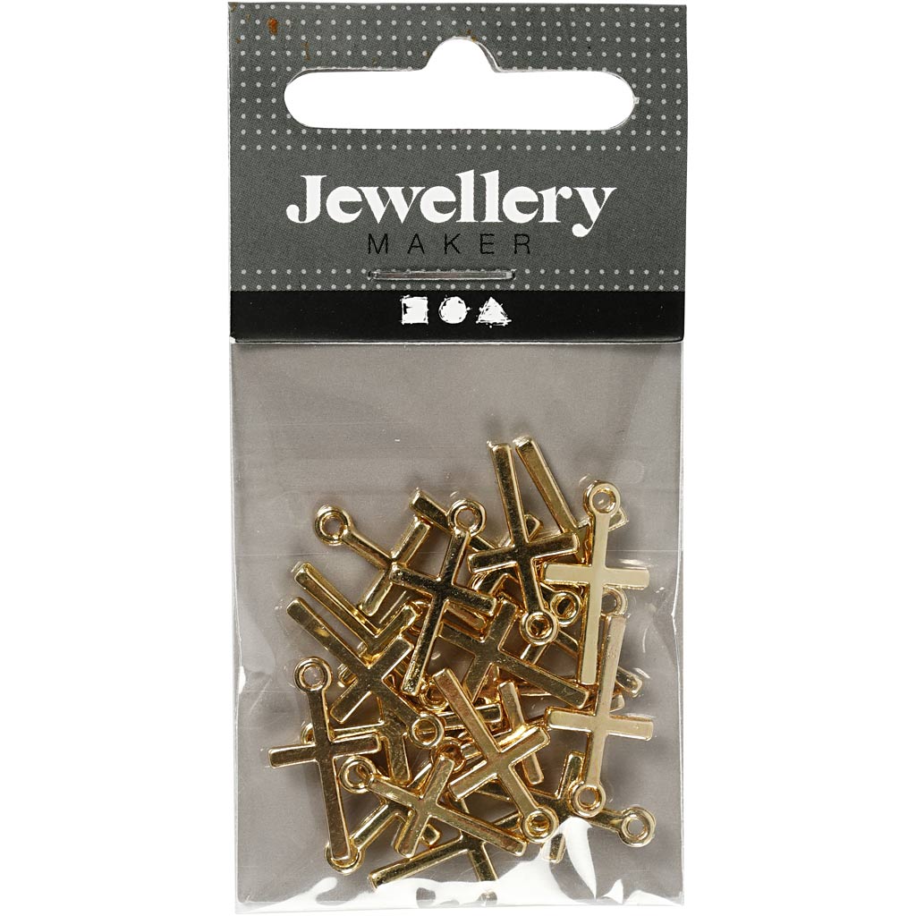 Kreativunternehmen https: www.cchobby.nl Pendant-size-10x18-mm-gold-platted-20-piece-1-box