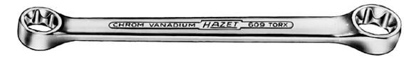Hazet Doppelringschlüssel 609 Do-Ring-Chl. e10xe12 ,e-inneres Hexalobulär