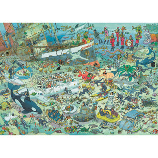 Jumbo-Puzzle Jan van Haasteren Tiefsee 1000 Teile