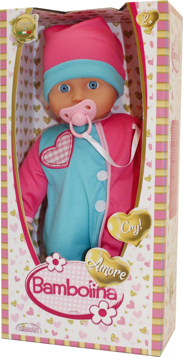 Dimian-Puppe mit weinenden Geräuschen – amore – 36 cm.