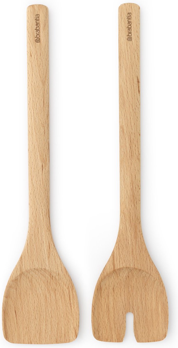 Brabantia Profil-Salatbesteckset aus Holz