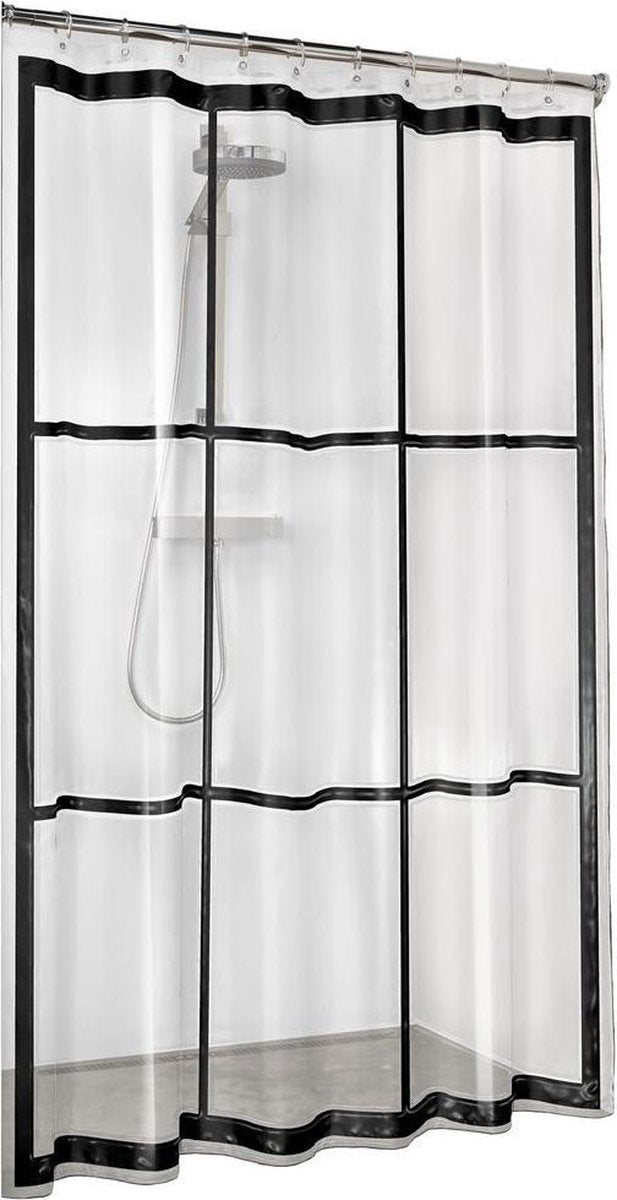 Dichtungsfeuchen -Duschvorhang Brix transparent