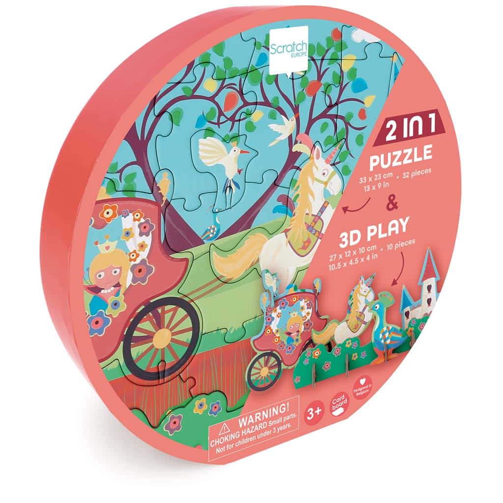 Dame Rubbelpuzzle Prinzessin 32 Teile