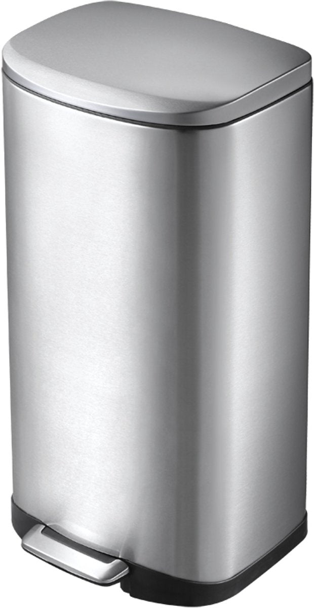 Eko - della Treteimer 35 Liter - Edelstahl Kunststoff - Edelstahl matt - Abfalleimer