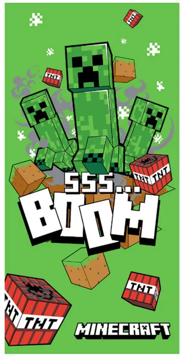 Minecraft Handtuchbaum 70 x 140 cm – Baumwolle