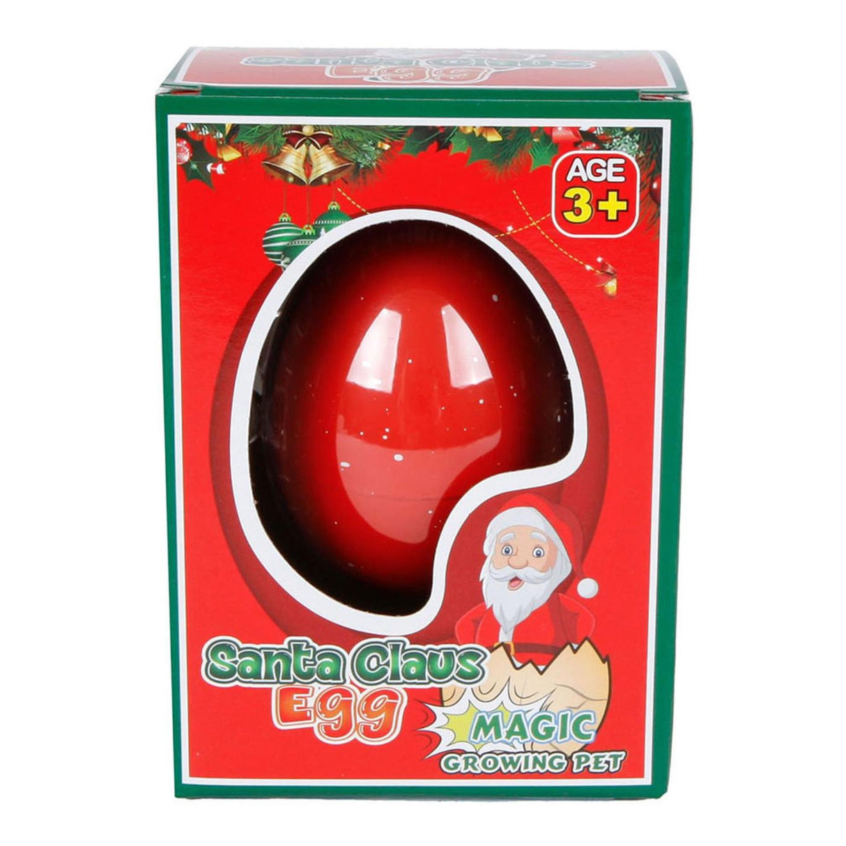 Wachsendes Ei Weihnachtsmann Schneemann, 6cm