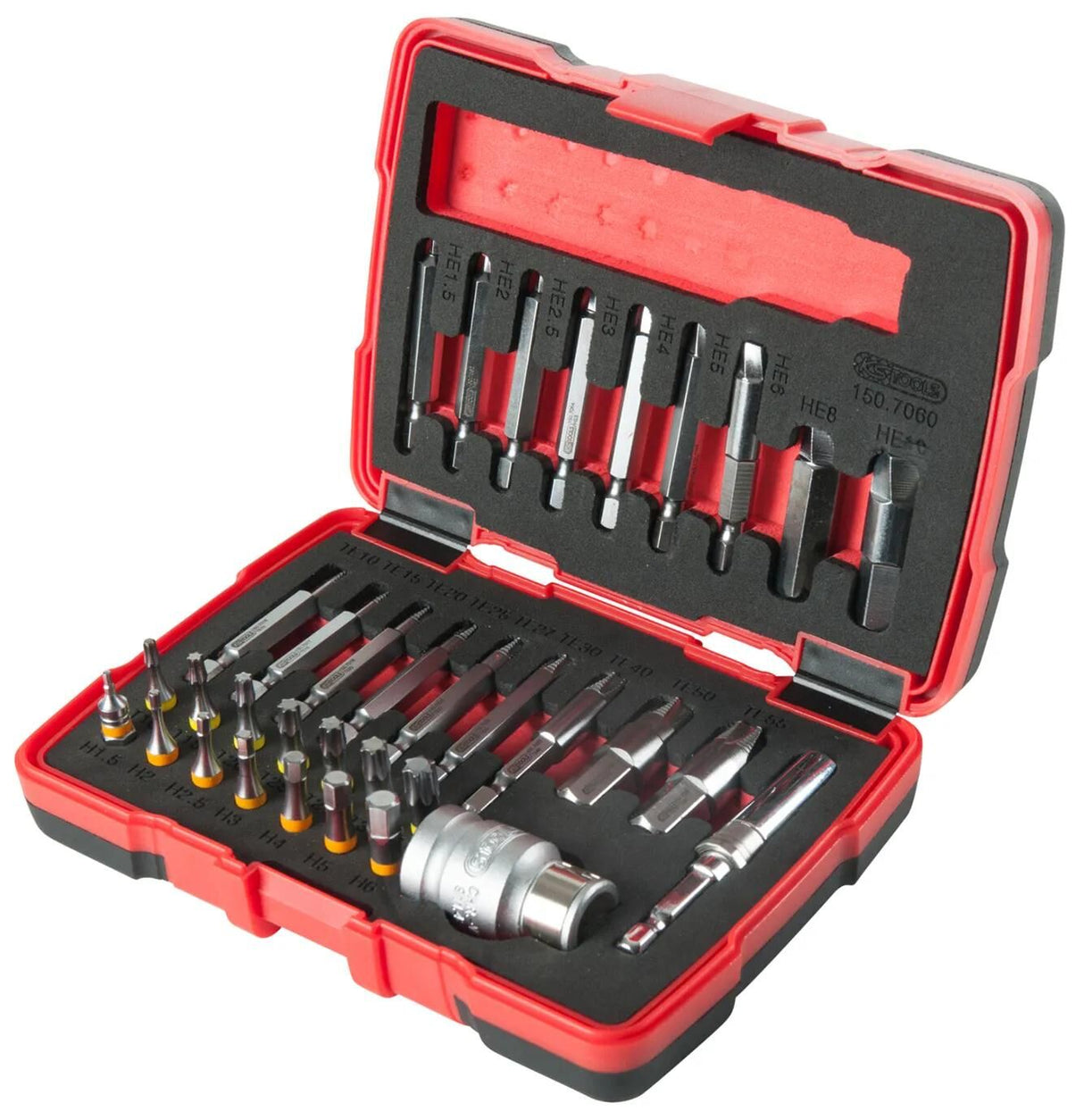 KS-Tools KS-Tools Schraubengewinde-Ausdreh-Set Schrauben-Ausschraubset 34tlg.