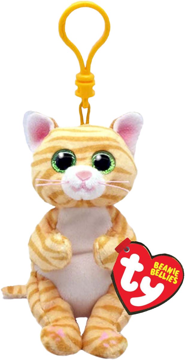 Ty Beanie Babies Bellies Clip Mango Katze, 10 cm