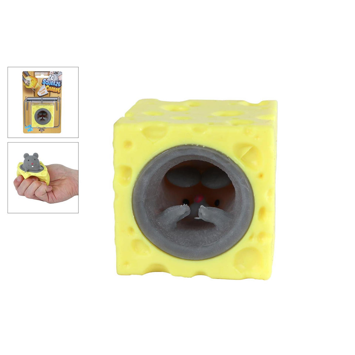 Quetschkäse-Popup-Maus 5cm 3-fach sortiert