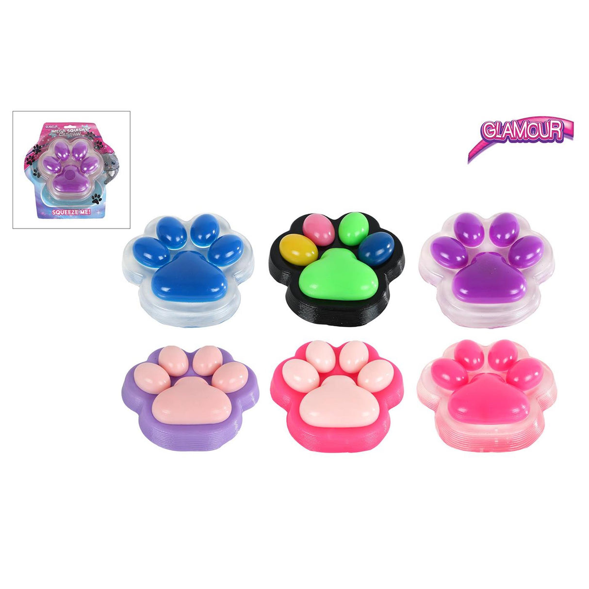Glamour squishy mega kattenpoot 500gr