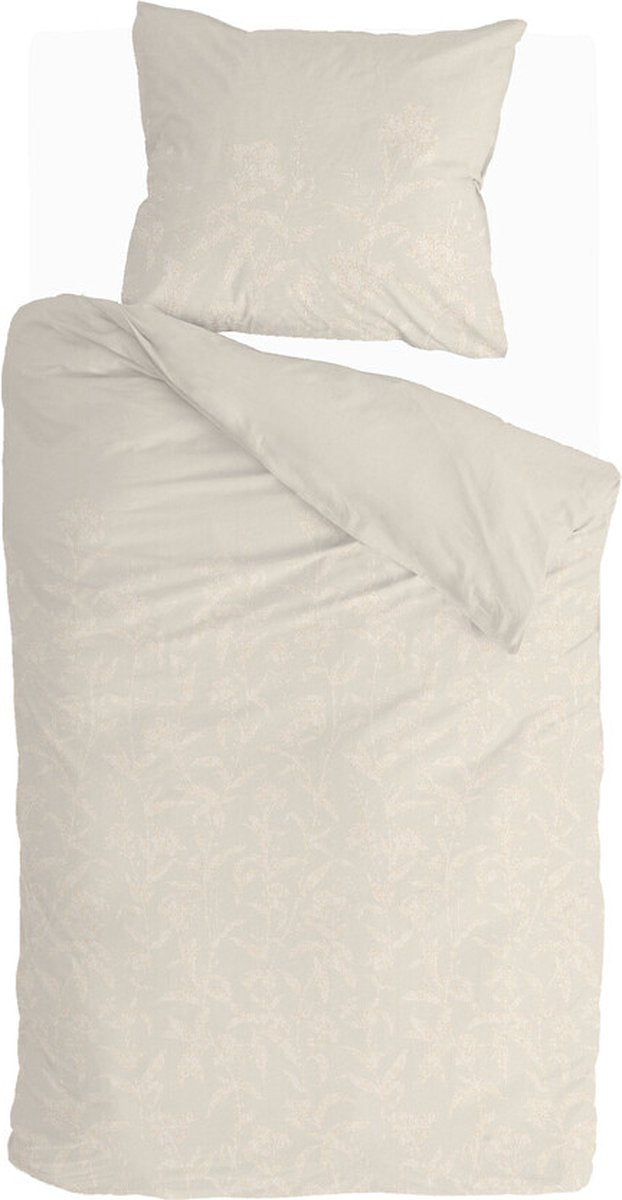 Walra dekbedovertrek yarrow elegance - 140x220 - 100% katoen (bci) - zand