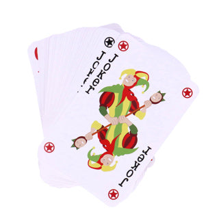 Longfield XXL-Spielkarten 12,1 x 18,5 cm – Kartenspiel aus plastifiziertem Papier (54 Karten) – extra großes Kartenspiel für Brettspiele, Familienspiel – Engelsherz