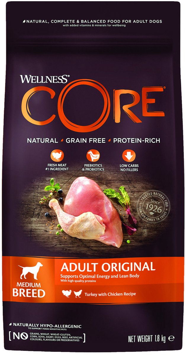 Wellness Core Original - Pute mit Huhn - Inhalt - 1,8 kg