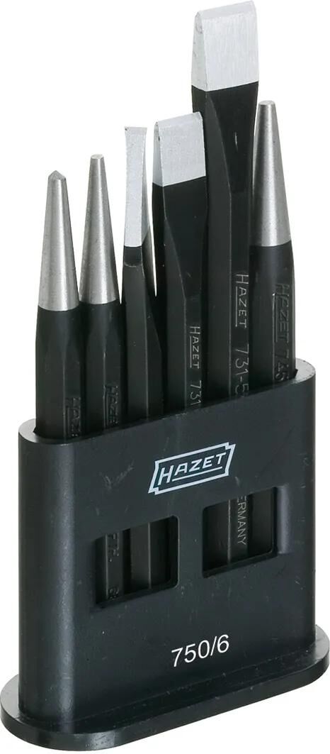 Hazet Schlagwerkzeuge Set Meißel und Kerne Set 6tlg 750 6