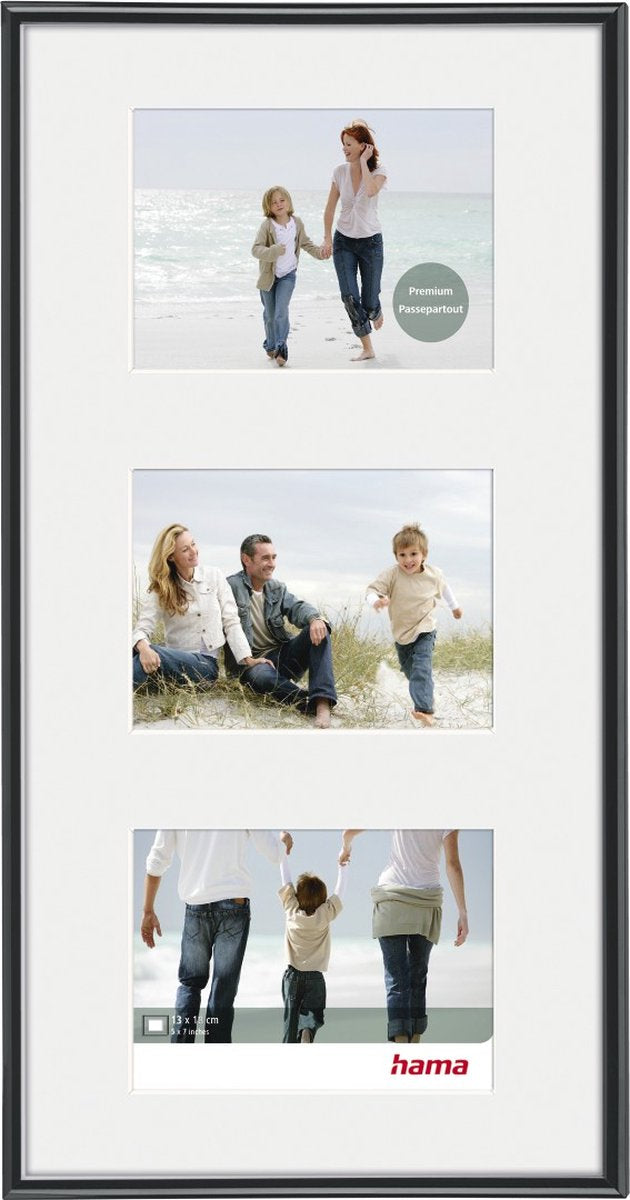 Hama Bilderrahmen – Madrid – 3 25 x 47 cm – Schwarz