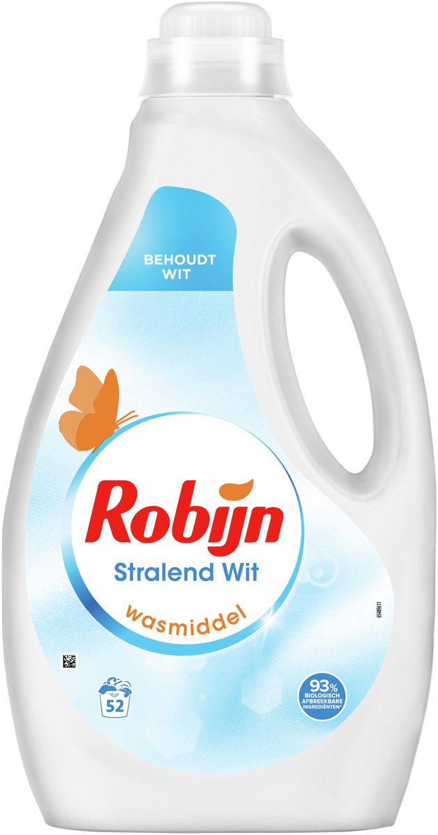 Robijn -vloeibaar wasmiddel - stralend wit - 52 wasbeurten