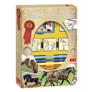 Briefmarkenbox Pferde 4 Briefmarken