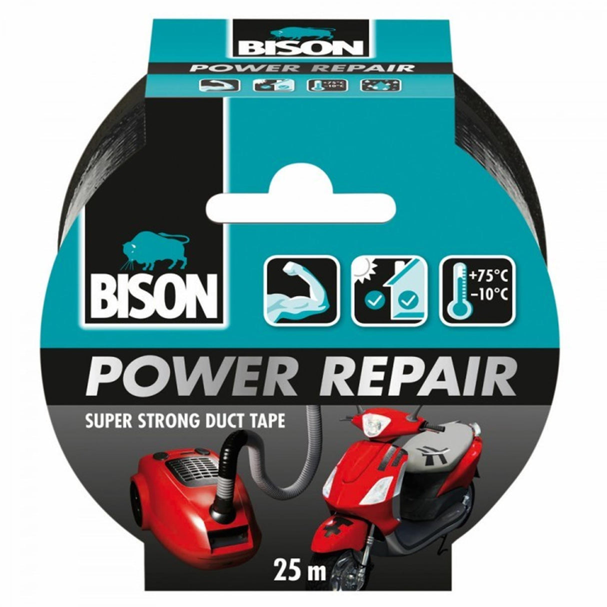 Bison Power Panzerband schwarz 25mx4,8cm