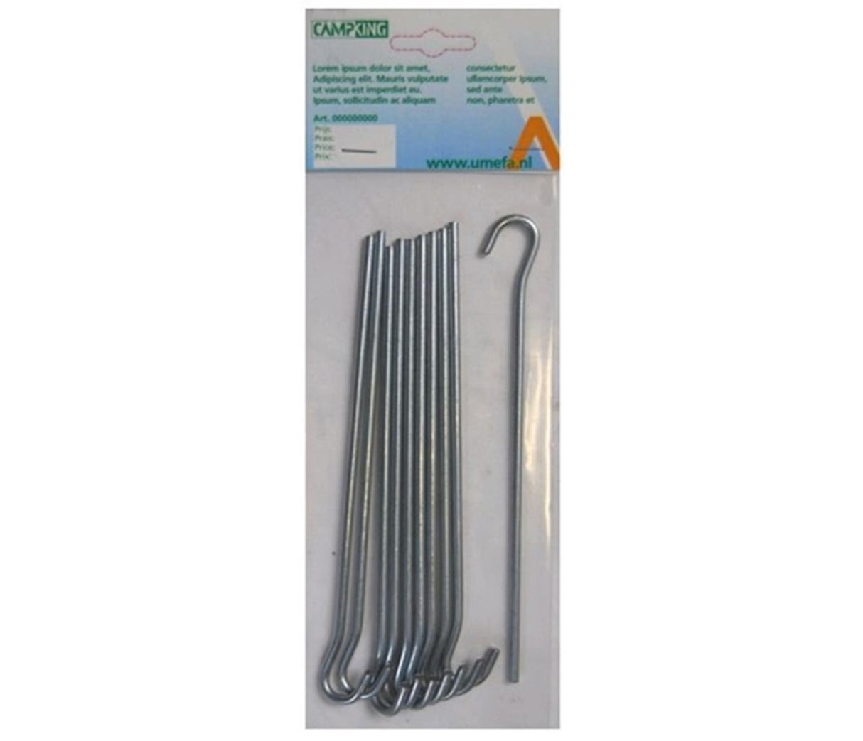 Camping 10x Aluminium-Erdspieß offen 24cm