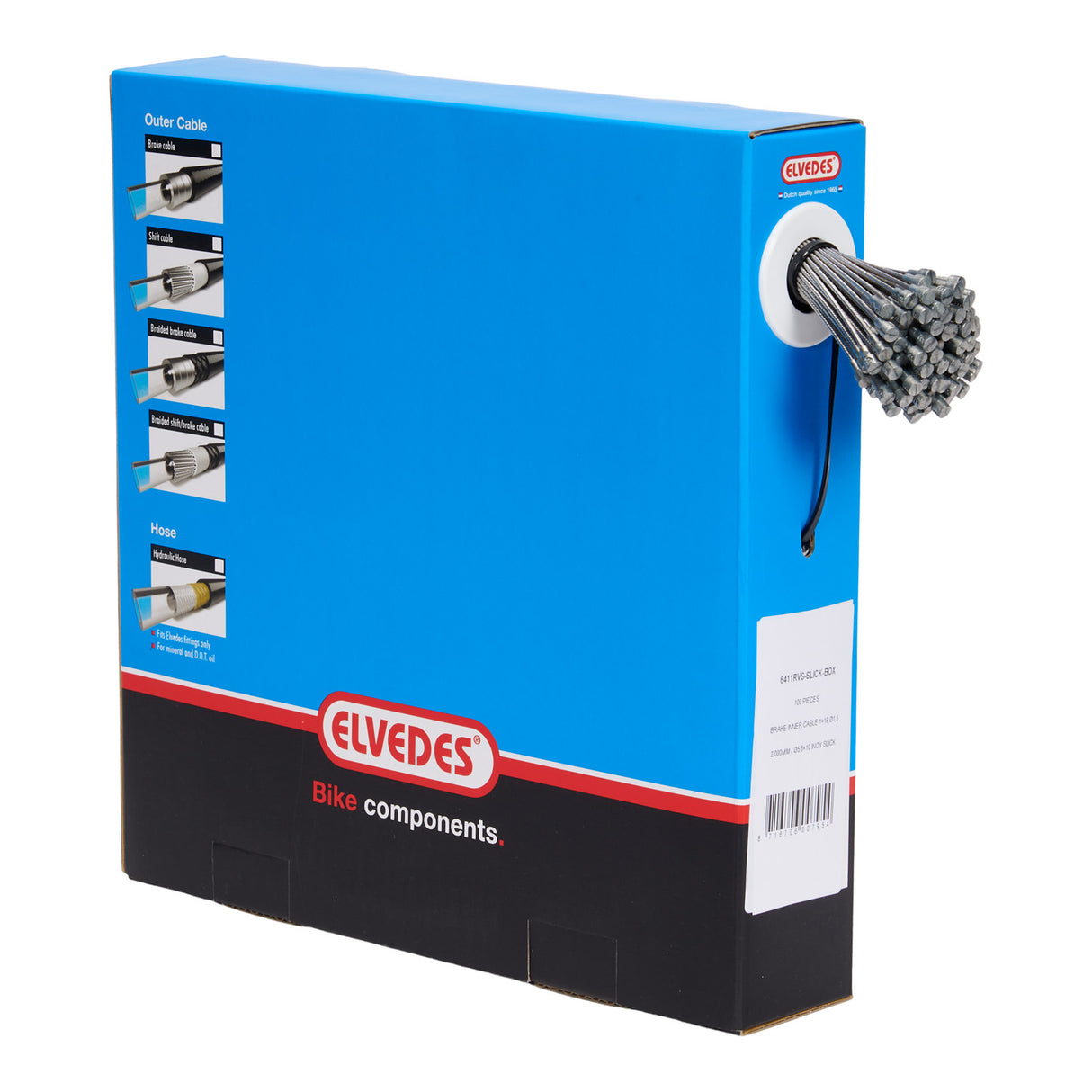 Elvedes Rem Binnenkabel 2000mm 6411RVS-Slick-Box
