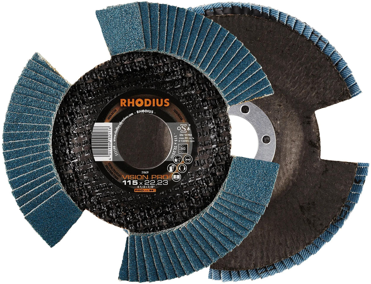 Rhodius Fächerscheibe Vision Pro Fächerscheiben Vision P 80 115x22,23