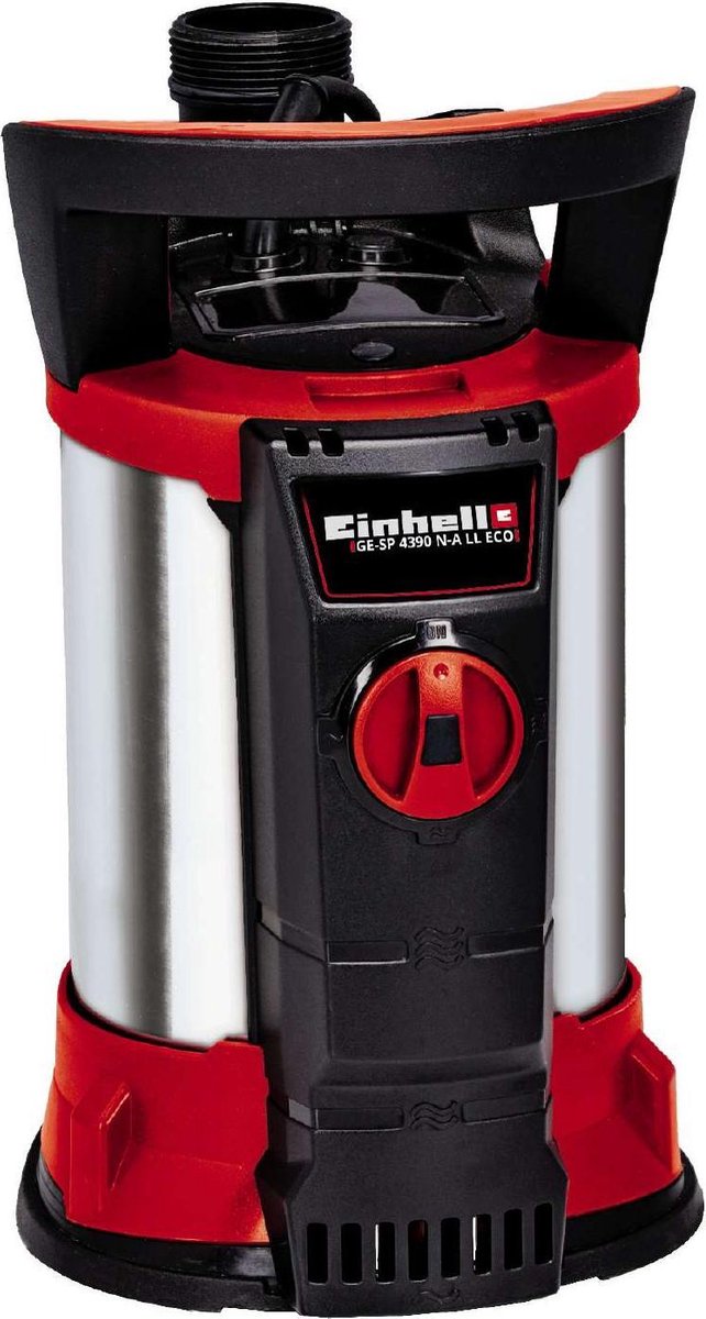 Einhell Elektro-Tauchpumpe GE-SP 4390 N-A LL Eco - 430 W - 9.000 l·h - max. Förderhöhe: 8 m - max. Eintauchtiefe: 7 m - Absaugung bis: 1 mm - Eco-Power-Technologie - Aqua-Sensor-Technologie