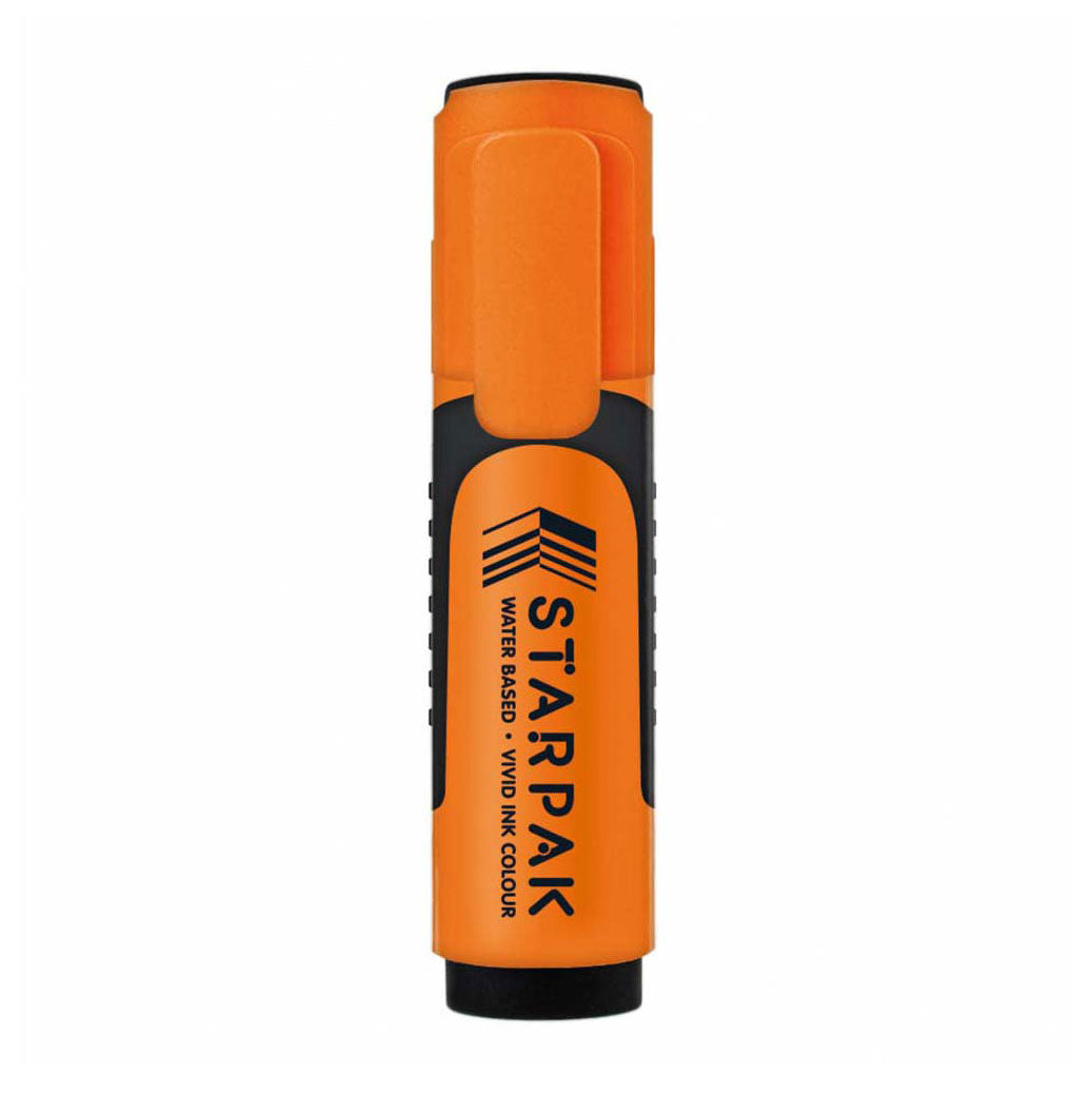 Orangefarbener Textmarker