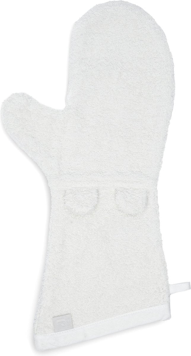 Jollein - baby washandje badstof ears (ivory) - katoen - baby washand, washandjes -16x70cm