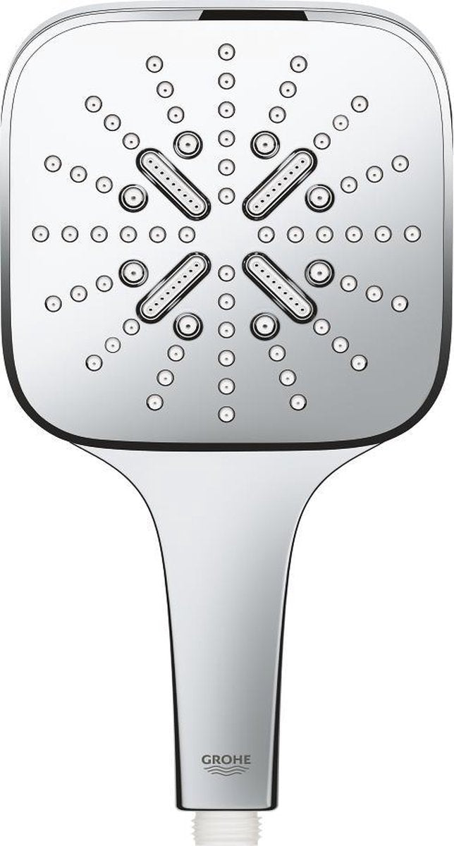 Grohe Rainshower Smartactive Cube 130 Duschkopf – ø 13 cm – ecojoy® – 3 Strahlarten – 26582000