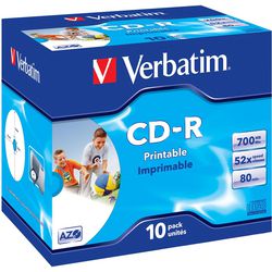 CD-R druckbare 700 MB wörtlich 52x 80min. 10 Stück