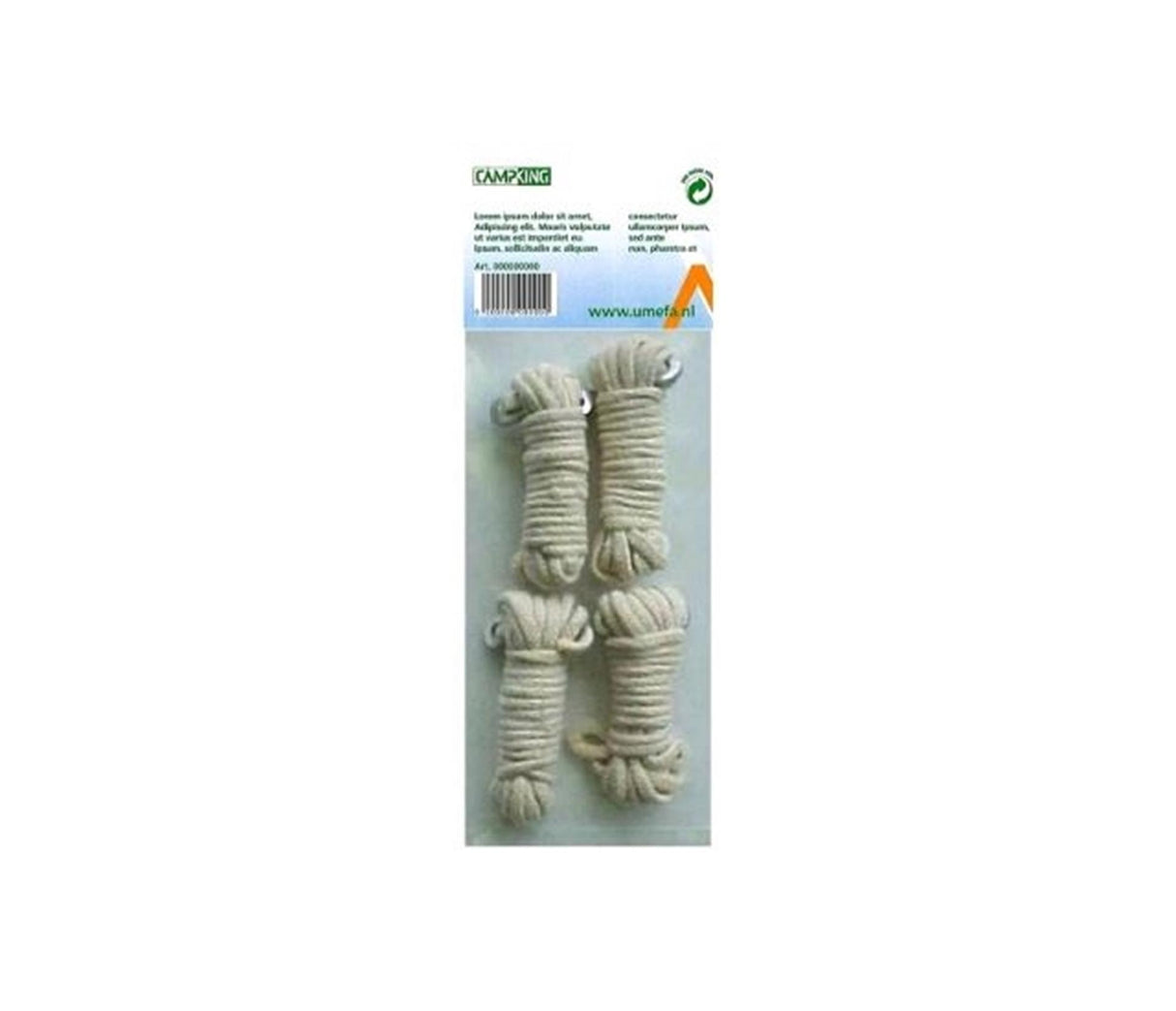 Campking Umefa Abspannleine Baumwolle 3 mm x 4 m 4 Stk
