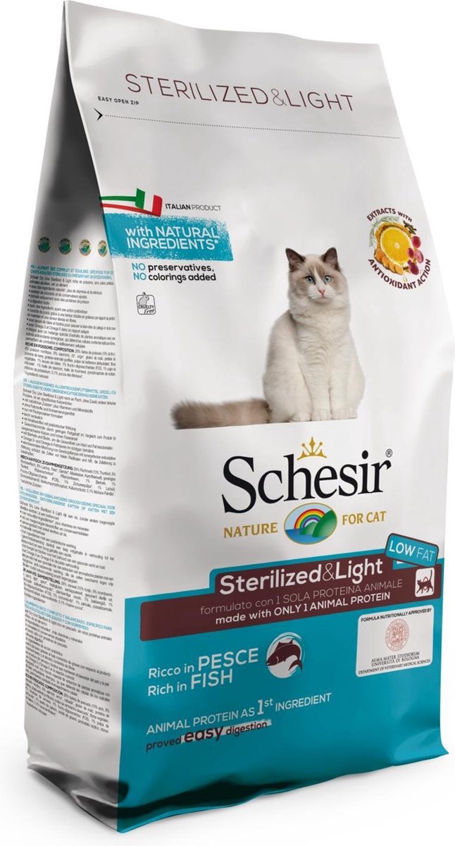 Schesir sterilisierter Fisch - Katzenfutter - 10 kg