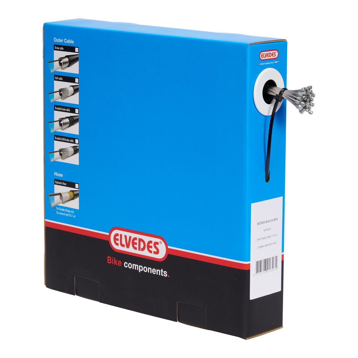 ELVEDES SCHAKEL BINNenkabel Edelstahl 49DR Nippel 4x4 Box (50)