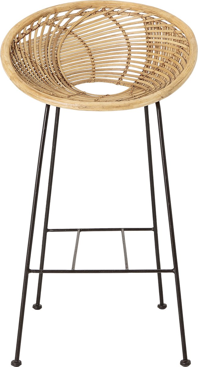 Bloomingville - Yonne Barhocker - Beige - Rattan