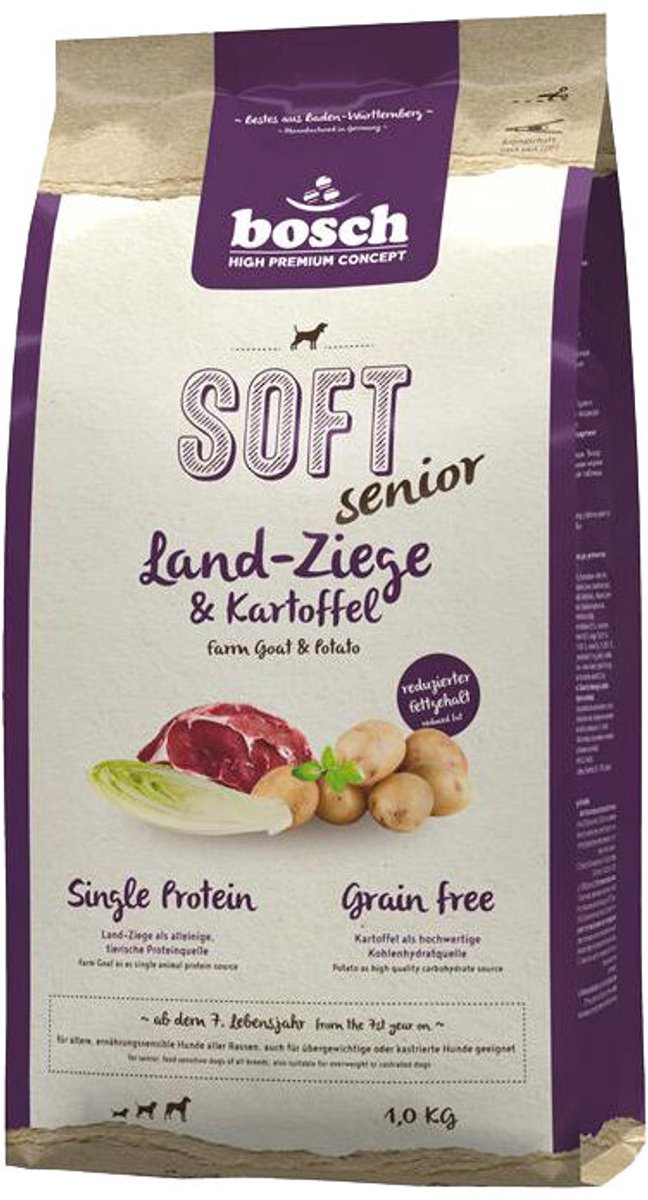 Bosch soft senior hondenvoer - geit aardappel - 2,5 kg