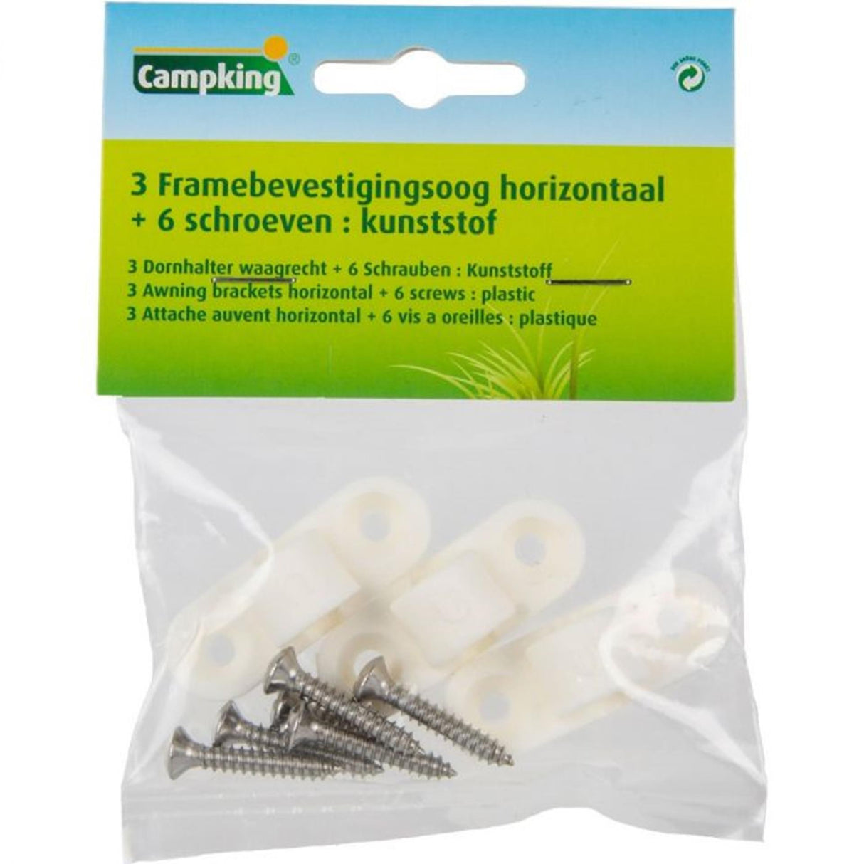 Umefa Rahmenbefestigungsöse + 6 Schrauben 6 Stk.