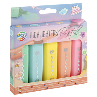 Kreative Bastelgruppe Moxy 6 Textmarker Pastell
