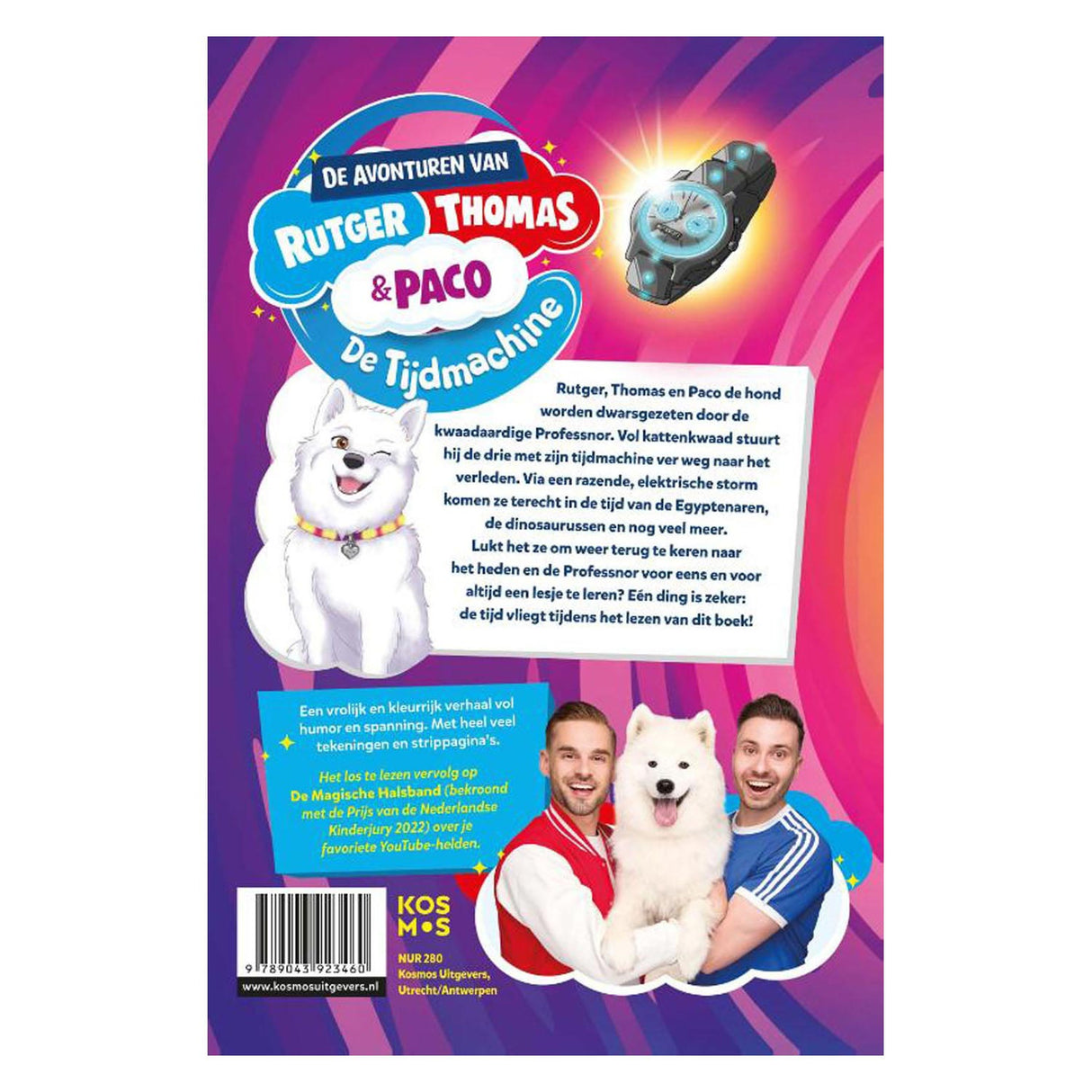 Das zentrale Buch beherbergt die Abenteuer von Rutger, Thomas und Paco – der Zeitmaschine