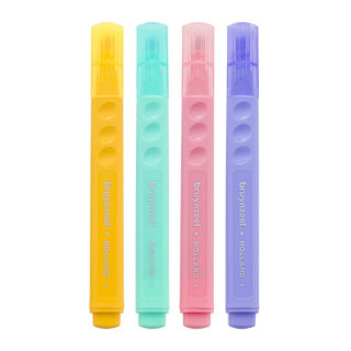 Bruynzeel Textmarker-Set Pastell 4 Farben