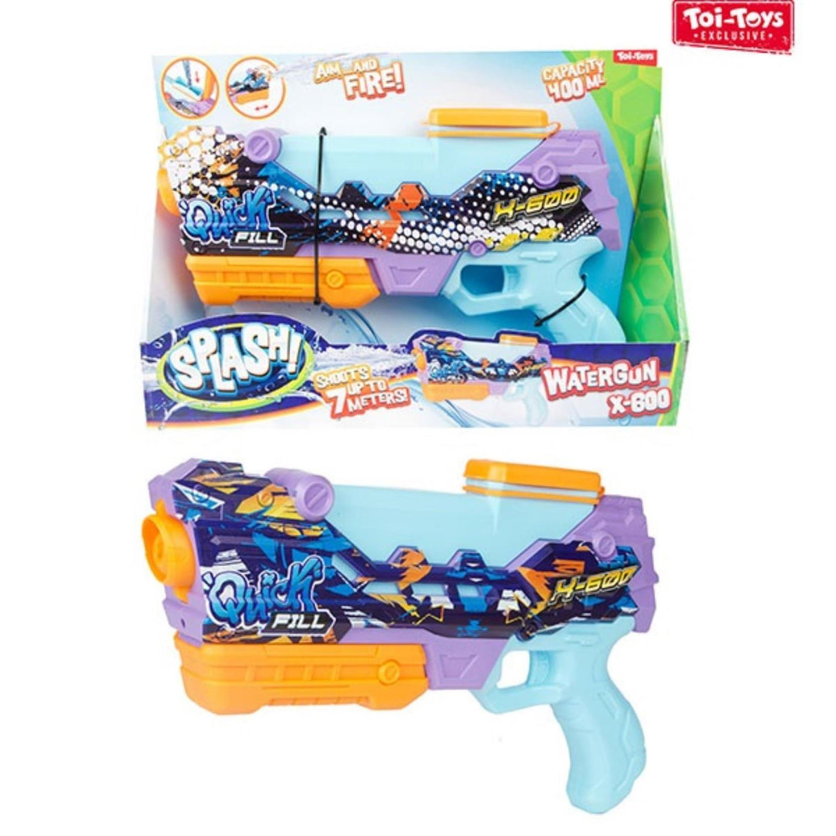 Splash Toi Toys Wasserpistole Schnellfüllung x600