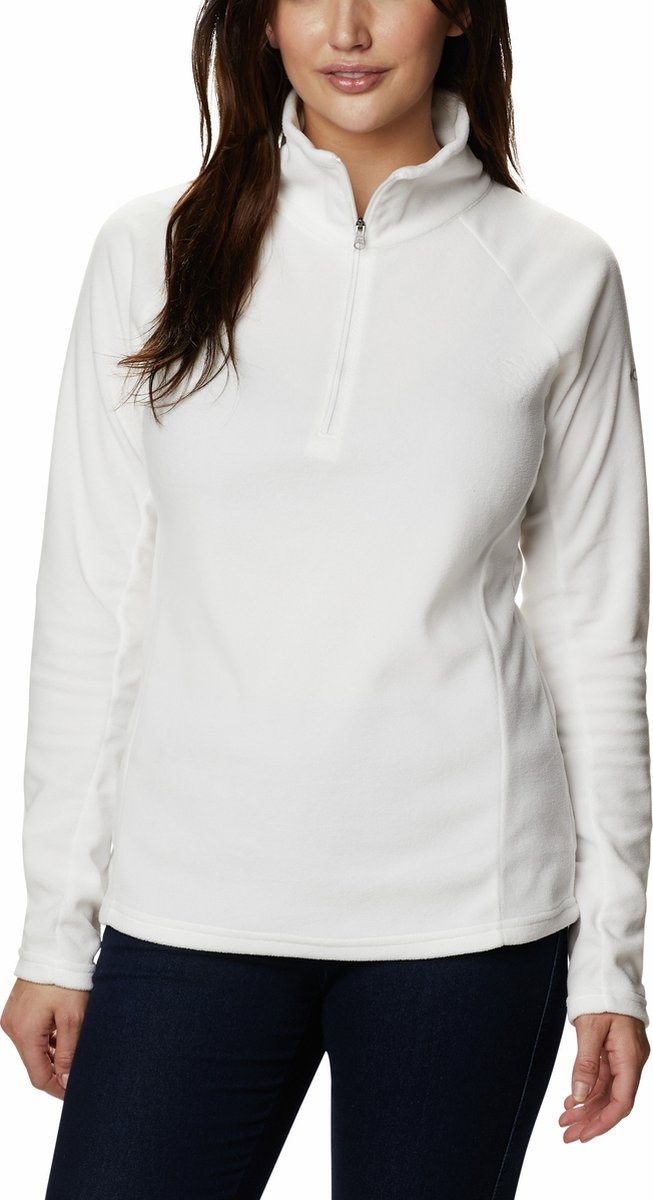 Columbia Glacial™ IV 1 2 Zip Fleecepullover – Fleecepullover mit halbem Reißverschluss – Outdoor-Pullover Damen – Weiß – Größe XL