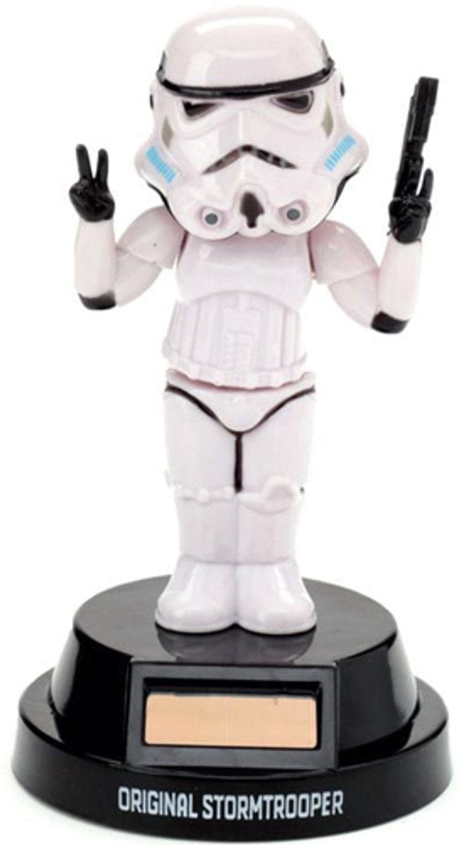 Die originale Stormtrooper-Peace-Solarzellen-Solarkumpelfigur