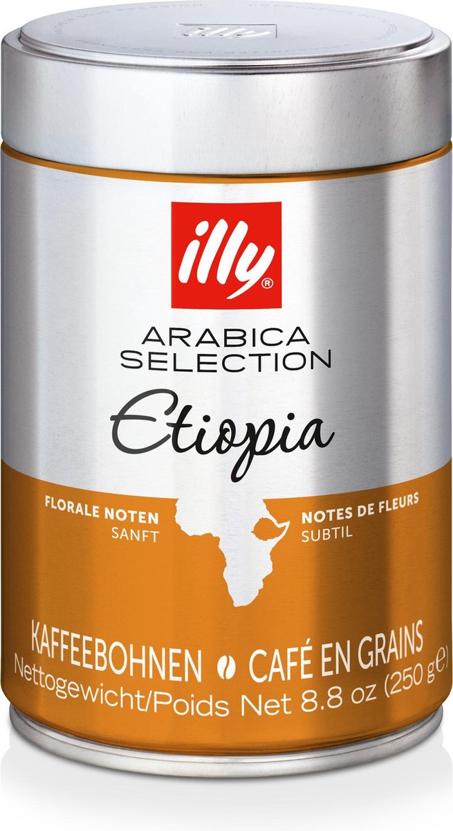 Illy Arabica-Auswahl aus Äthiopien-Kaffeebohnen – 6 x 250 Gramm
