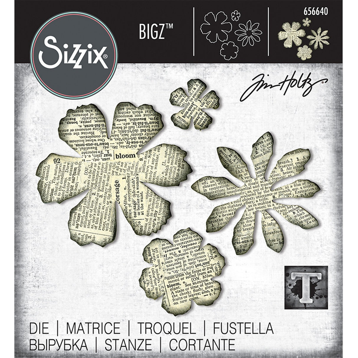 Sizzix • Tim Holtz Bigz die Tattered Florals